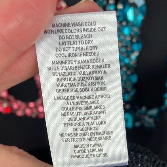 Opening Ceremony IOU Short Sleeve Sweatshirt Tee Size XS Bling Sequins Top Shirt - Picture 10 of 11